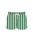 Green Stripe Board Shorts