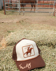 Bucking Horse Hat - Brown