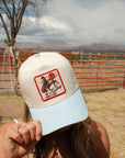 Bucking Horse Hat - Light Denim