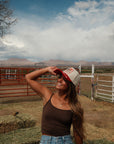Bucking Horse Hat - Red