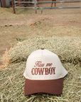 Kiss Me Cowboy Hat - Brown