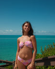 Sunset Bloom Strapless Top