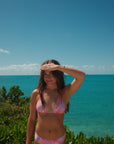 Sunset Bloom Triangle Top