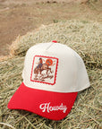 Bucking Horse Hat - Red