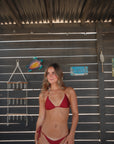 Maroon Lagoon Bikini Set