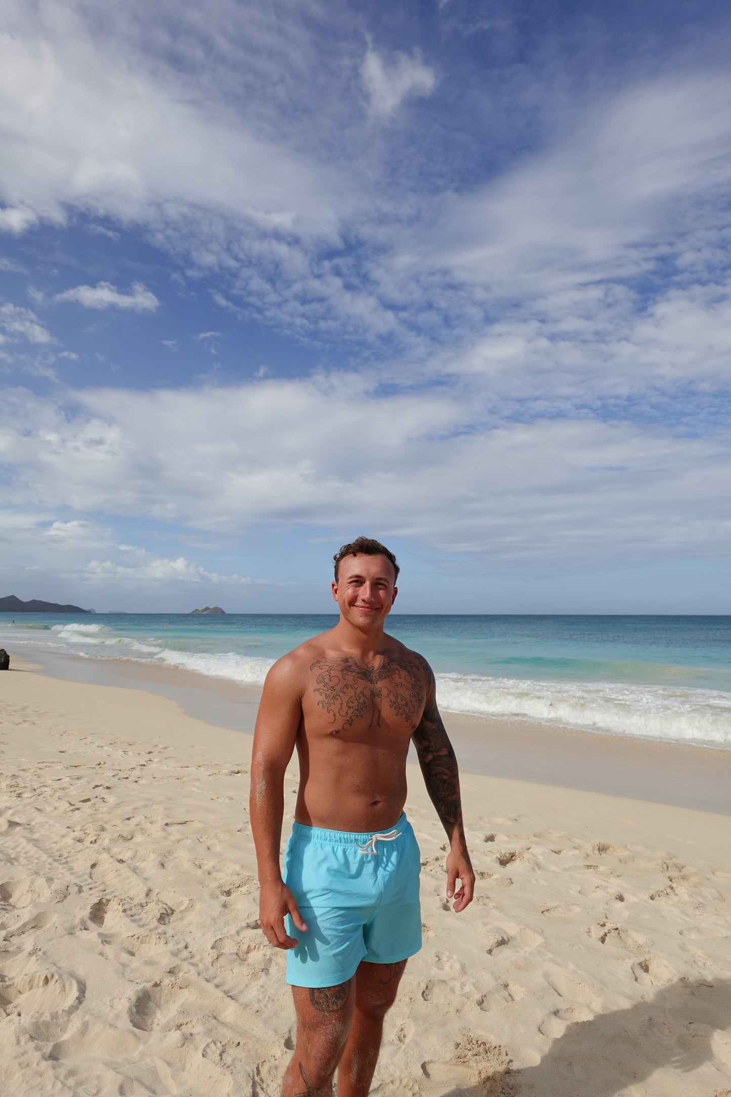 Bright Blue Board Shorts