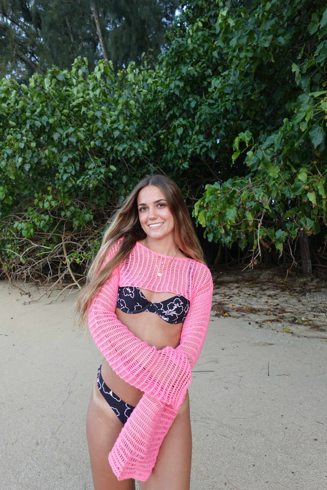 Pink Cropped Sweater