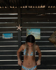 Blue Meadows Triangle Bikini