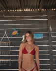 Maroon Lagoon Bikini Set