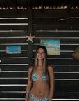Blue Meadows Triangle Bikini