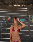 Maroon Lagoon Bikini Set