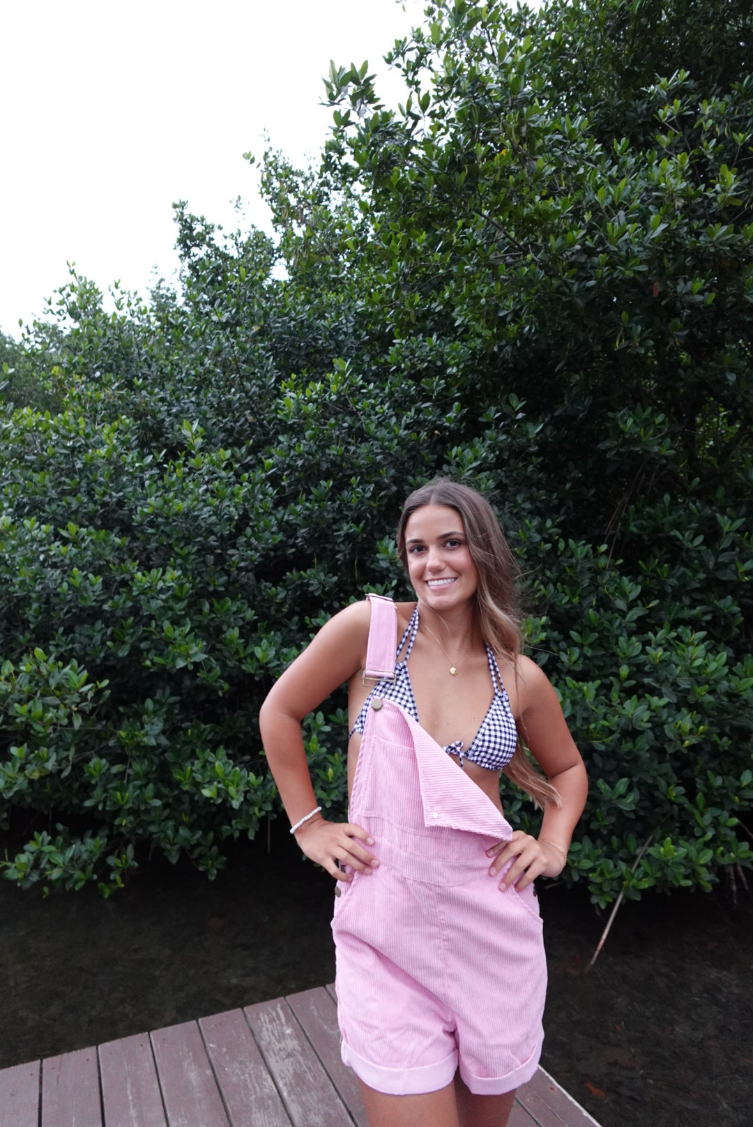 Pink Corduroy Overalls