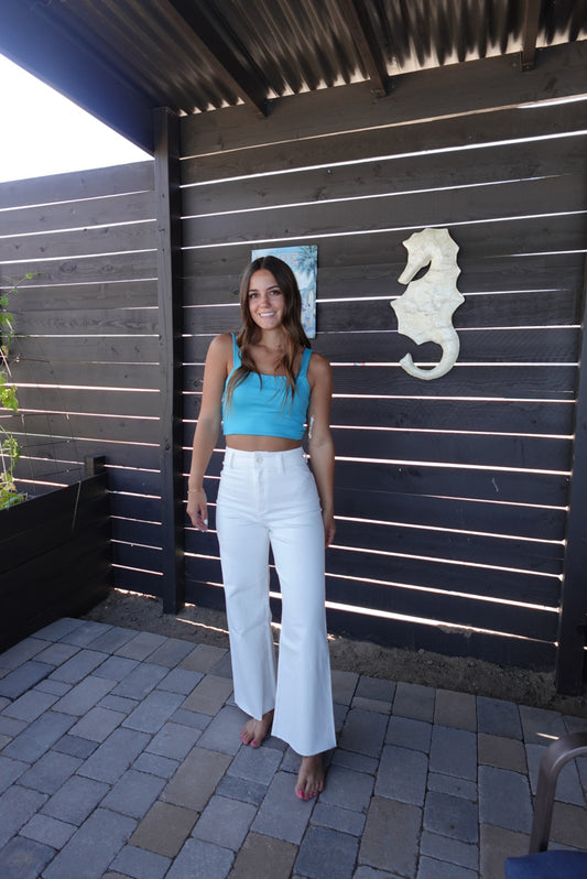 White Wide Leg Jeans