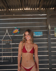 Maroon Lagoon Bikini Set